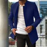 Men's Casual Men's Coat Autumn And Winter New Trend Men's Solid Color Repair This