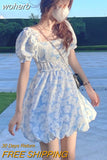 Dress Women Chic Backless Design Vacation Mini Vestido Mujer Y2k Lovely Schoolgirl Sundress Short Sleeve Ins Trendy Basic-Outfit