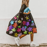 Female Leopard Party Baggy Dress Elegant Print Dress Women Long Midi Dress 2021 Autumn Summer Sundress Long Sleeve