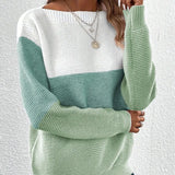 And Winter New Lace V-Neck Marinde Jersey Casual