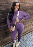 Fall Basic Style Hoodies And Pant 2 Piece