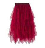 Mesh Dress Women's Long Mid-Term 2025 Spring New Yarn Skirt High-Waisted Thin Skirt