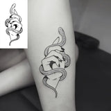 Water Transfer Sexy Tattoo Swallow Bird Tattoo Body Art Waterproof Temporary Fake Flash Tattoo for Man Woman Kid