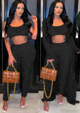 Winter Casual Fuzzy Three-Piece Pants