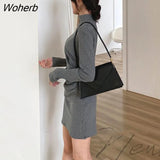 Women Turtleneck Dress Autumn Winter Long Sleeve Bottoming Slender Dresses Elegant Ladies Folds Fashion Solid Simple Vestidos OL-Outfit