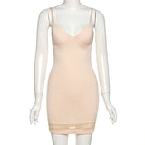 hirigin Summer 2022 Women Sexy Sleeveless Bandage Dress Elegant Sparkly Celebrity Bodycon Party Dress Ladies