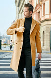 Men's English Men's Long Coat Long Sleeves And Coat Autumn And Winter