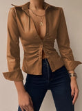 Classic Long Sleeves Leather