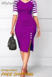 Bodycon Dresses for Women 2023 Summer Party Dress Dashiki Stripe Patchwork Ankara Clothes Plus Size Christmas Robe Femme-Outfit