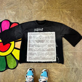 T-Shirt Five-Sleeved Loose Hip-Hop Top Tide Brand