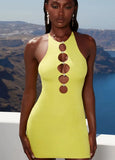 Sexy Hollow Out Sleeveless Mini