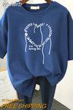 Oversized T Shirts 100% Cotton Plus Size T Shirt Summer Top Tees Heart Printed O Neck L-6XL Short Sleeve Tshirt Women-Outfit