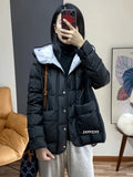 2022 New Winter Hooded Light Puffer Jacket Women Solid Color Versatile Portable Parka 90 White Duck Down Short Warm