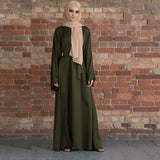 Basic Solid Color Robe Dress