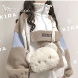 Sweatshirts Autumn Winter New Outwear Students Korean Lining With Fluff Female