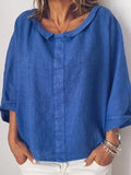 Attractive Solid Color Collar Pullover