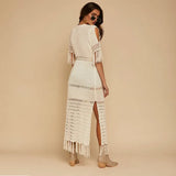 And Summer New Solid Knitted Jersey Bikini Skirt Belt Long Beach