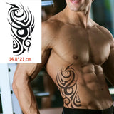 Temporary Tattoo Stickers Scorpion Pyramid Roman Bell Fake Tatto Waterproof Tatoo Back Leg Arm Belly Big Size for Women Men