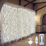 100/200/300 LED Curtain String Light Flash Fairy Garland Christmas Decorations for Home Bedroom Ornament 2022 Happy New