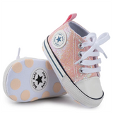 Boys Girls First Walkers Shoes Infant Toddler Soft Sole Anti-slip Baby Shoes Newborn Canvas Baby Sports Sneakers