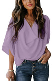 Summer V-neck Loose Half Sleeve