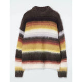 Women's Loose Version Of The Round-Neck Horse Seaweed Jumper Women Autumn And Winter New Striped