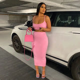 2021 Straps Sexy Backless Bodycon Crop Top Skirt 2 Pieces Set Summer Women Streetwear Club Party Y2K