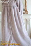 Robes Women Winter Thick Warm Midi Home Sleepwear Cozy Night Sexy Clothing Korean Fashion Tender Ropa Mujer Casual New-Outfit