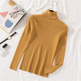 Pullovers Women Turtleneck Sweaters Fashion Spring Long Sleeve Female Jumper Autumn Korean Basic Top Soft Knitted