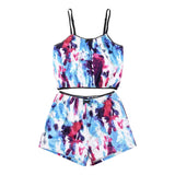 Hot Women 2 piece set Velvet Sleepwear Sexy Spaghetti Strap Shorts Pajamas Suit Ladies Casual Sleepwear Female Pajama Party