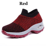 Spring Women Sneakers Shoes Autumn Flat Slip on Platform Tenis for Women Breathable Mesh Sock Sneakers Shoes Zapatos De