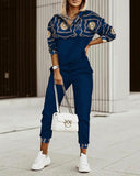2023 Autumn New Fashion Printing 2-Piece Suit Girl-Outfit