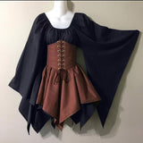 New Party Long-Sleeved Women's Renaissance Medieval Dress Festive