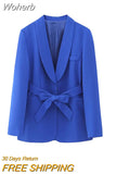 2023 Women Spring Pant Suits 2 pieces sets Casual Blazers Coats and Trousers Female Elegant Street Two Suit Clothing-Outfit