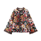 Explosion In Autumn And Winter 2025 Lace Horn Sleeve Cotton Coat
