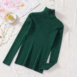 Pullovers Women Turtleneck Sweaters Fashion Spring Long Sleeve Female Jumper Autumn Korean Basic Top Soft Knitted