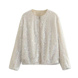 New Beads Decorated With Loose Pilot Jacket 2451003-Outfit