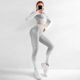 Sexy Push Up High Waist Leggings Gym Activewear Seamless Legging Knitting Workout Femme