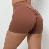 Woherb Peach Lift Hip Fitness Shorts Female Tight High Waist Running Sports Speed Drying Yoga Pants Hot Pants Summer-Outfit