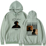 New ROD WAVE Hoodie Winter High Street Collar Plus Velvet Girl