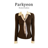 Loose Milk Blue Hatless Round-Neck Cotton Coat Women Winter Small Thick Short Cotton Cotton Jacket