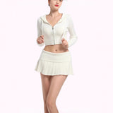 New Babes Knitted Fashion Set Women's Slings Wrapped In Chest Solid Color Bag Hips Long Skirt Two Sets Of