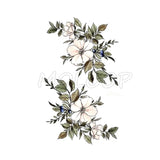 Waterproof Temporary Tattoo Stickers Black Somnus Flower Plant Small Size Tatto Flash Tatoo Fake Tattoos for Man Kid Girl