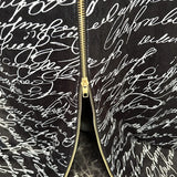 Early Spring New Star Fashion English Letter Printing Gold Velvet Dress Dress