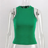 Woherb Summer New Slim Short Sexy Slim Vest-Outfit