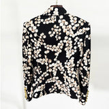 New Star Fashioned Metal Snitch Red Gallprint Suit Jacket