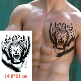 Waterproof Temporary Tattoo Sticker Sexy Letter Pattern Totem Tatoo Water Transfer Fake Tatoo Flash Tatto Woman Man 14.8*21