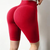 Summer Women Shorts Fitness High Waist Short Seamless Push Up Sporty Shorts Female Slim Workout Gym Biker Shorts