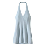 New Spring V-Collar Slim Dress 2744777-Outfit