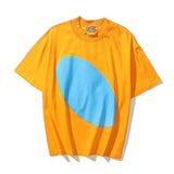 West Kids See Ghosts Oversize Men T Shirt Tour Commemorative Printed Retro Loose Harajuku Crew Neck Short Sleeve